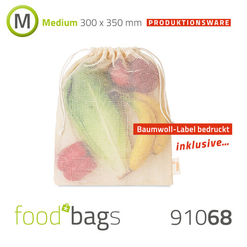 Foodbag "M-Netz" Baumwolle