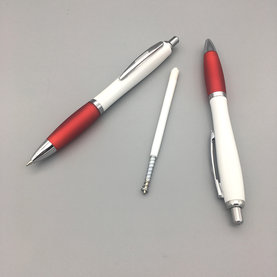 Kugelschreiber 'Allstar-Digi' aus Kunststoff, Rot/Weiß