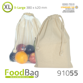 Foodbag "XL" Baumwolle / Nylon-Netz