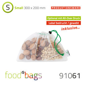 Foodbag "S" All-Over-Digitaldruck - rPET Mesh-Beutel