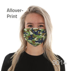 Maske mit All-Over Druck & Nasenbügel